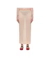Simone Rocha Translucent Skirt In Nude