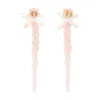 Simone Rocha Bow Crystal-drop Earrings In Pink