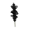 Simone Rocha Petite Bow Flower Hair Clips In Black