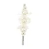Simone Rocha Petite Bow Hair Clip With Faux Pearls In White
