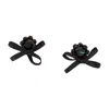 Simone Rocha Petite Daisy Earrings In Black