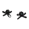 Simone Rocha Petite Daisy Earrings In Black