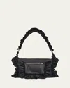 Simone Rocha Pillowcase Broderie Anglaise-trimmed Shell Shoulder Bag In Black