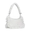 Simone Rocha Pillowcase Ruffled Nylon Shoulder Bag In White