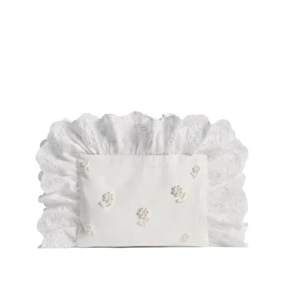 Simone Rocha Pillowcase Clutch Bag In White