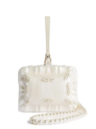 Simone Rocha Pillowcase Clutch Bag In White
