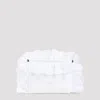 Simone Rocha Pillowcase Ruffled Nylon Shoulder Bag In White