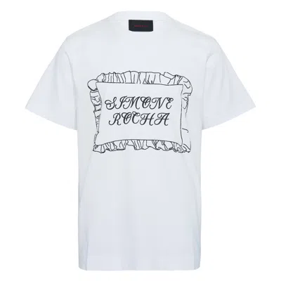 Simone Rocha Pillowcase Logo Print T-shirt In White