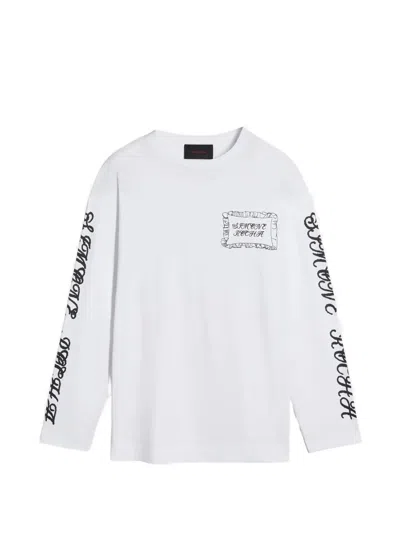 Simone Rocha Pillowcase Print Long-sleeve T-shirt In White