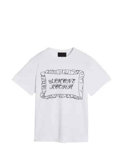 Simone Rocha Pillowcase-print T-shirt In White