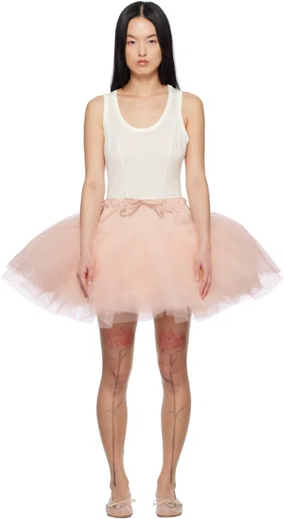 Simone Rocha Pink Ballet Tutu Miniskirt In Ballet Nude