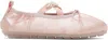 Simone Rocha Ballerina Grip Satin Ballet Flats In Pink