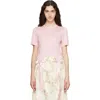 Simone Rocha Bow Tail Easy T-shirt In Pink