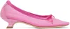 Simone Rocha Pink Mesh Ballerina Heels In Bright Pink