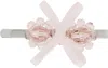 Simone Rocha Pink Petite Bow Mini Flower Hair Clip In Pink