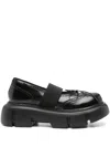 Simone Rocha Platform Ballet Brogues Shoes In Black