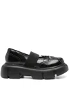 Simone Rocha Platform Ballet Brogues Shoes In Black
