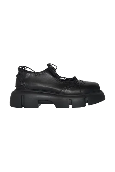 Simone Rocha Platform Ghillie Brogue Black