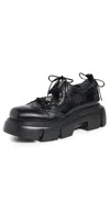 Simone Rocha Sneakers Ghillie Brogue -  - Cuir - Noir In Black/pearl/clear