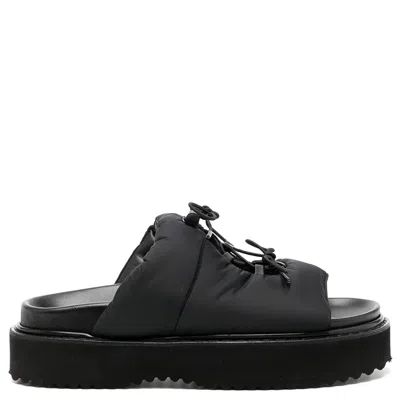 Simone Rocha Platform Ghillie Sandal Padded In Black