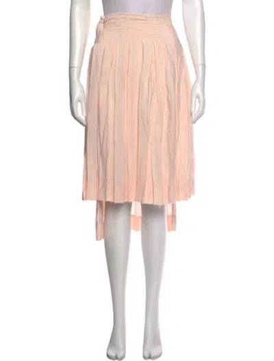 Pre-owned Simone Rocha Pleated Accents Midi Length Skirt W/ Tags In Pink