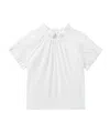 Simone Rocha Gathered Ruffle Top In White