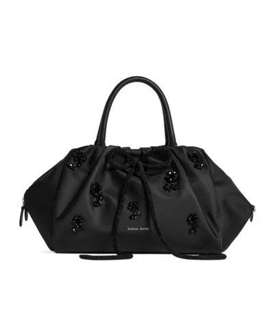 Simone Rocha Pleated Handbag In Black