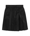 Simone Rocha Black Mini Pleated Elasticated Waist Kilt Skirt In Black