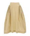 Simone Rocha Pleated Skirt In Neutral