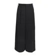 Simone Rocha Wide-leg Pleated Woven Trousers In Navy