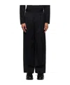 Simone Rocha Pleated Wide-leg Trousers In Black