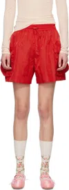 Simone Rocha Flare Pocket Pull-on Cargo Shorts In Nude