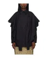Simone Rocha Black Pointed Collar Shirt In Black