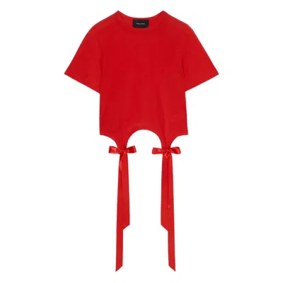 SIMONE ROCHA POLYESTER T SHIRTS