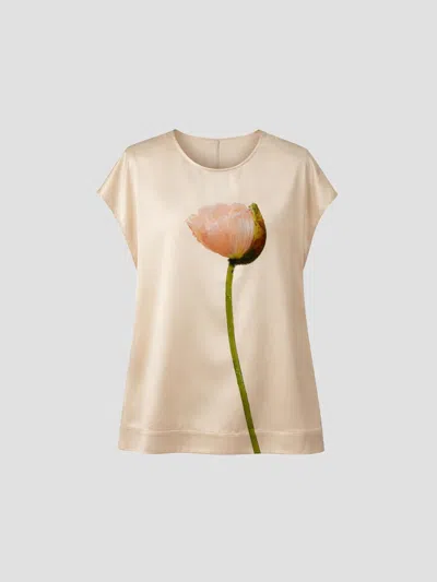 Simone Rocha Floral Pattern Top In Neutral