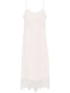 Simone Rocha Powder-pink Silk-blend Crepe De Chine Dress By . Straight Cut. Adjustable