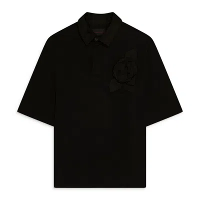 Simone Rocha Pressed Rosette Rugby Jersey Black