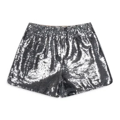 Simone Rocha Prince Charming Shorts Silver In Gray