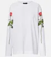 Simone Rocha Printed Cotton Jersey T-shirt In Multi