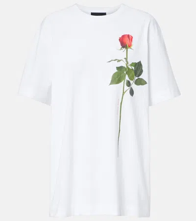 Simone Rocha Printed Cotton Jersey T-shirt In Multi