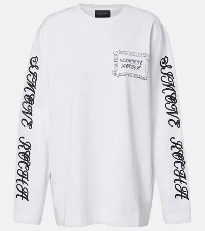 Simone Rocha Pillowcase Printed Cotton-jersey T-shirt In White