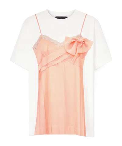 Simone Rocha Printed Cotton-jersey T-shirt In White