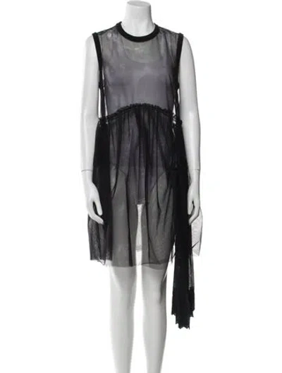 Pre-owned Simone Rocha Printed Midi Length Dress In Black