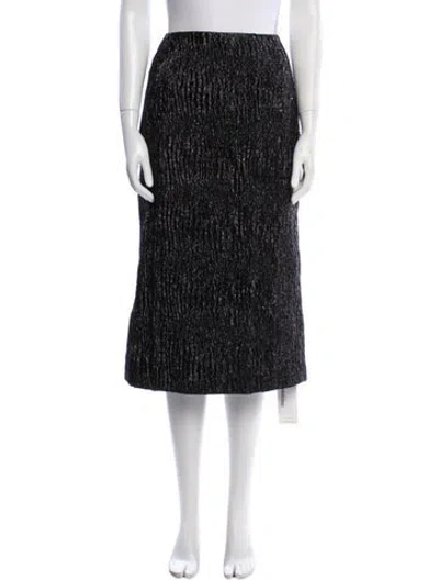 Pre-owned Simone Rocha Printed Midi Length Skirt In Black