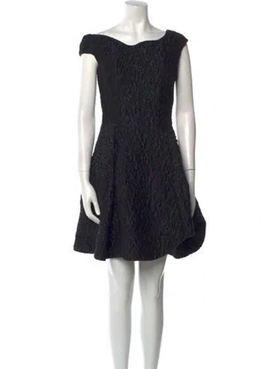 Pre-owned Simone Rocha Printed Mini Dress In Black