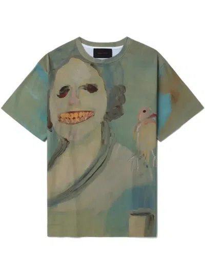 Simone Rocha T-shirt Mit Grafischem Print