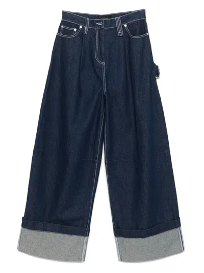 Simone Rocha Puddle Jeans In Blue