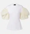 Simone Rocha Puff-sleeve Cotton Jersey T-shirt
