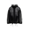 Simone Rocha Puff Sleeve Trapeze Casual Jacket In Black
