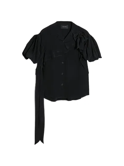 Simone Rocha Puff-sleeves Shirt In Black
